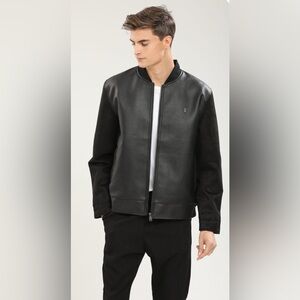 F leather men’s jacket